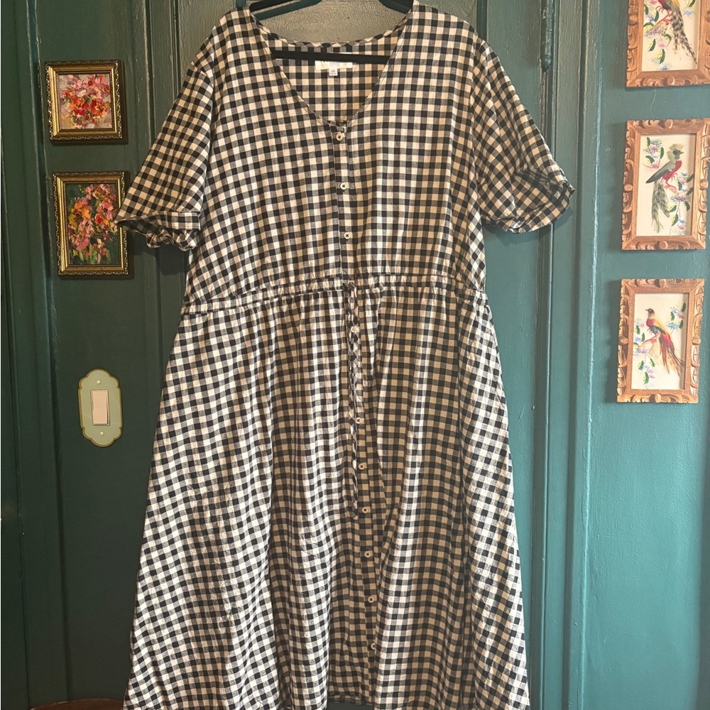 Tradlands Nell Linen Midi Dress
